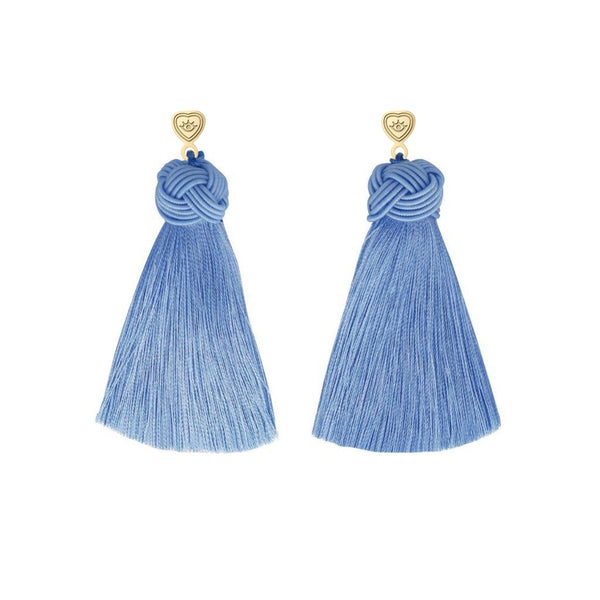 Buy Gold-Toned & Blue Earrings for Women by Yellow Chimes Online | Ajio.com